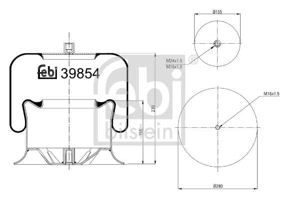 Bellow, air suspension